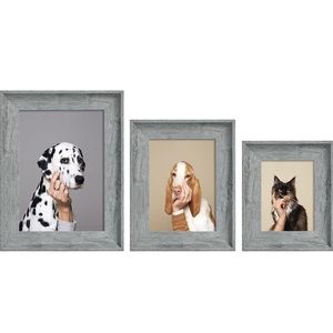 Picture Frames 4x6, 5x7, 8x10 - Pack of 3 (grey)
